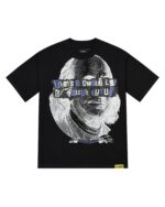 TRAPSTAR X COUGH SYRUP BENJAMIN FRANKLIN TEE - BLACK