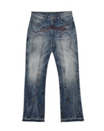 TRAPSTAR X ED HARDY DENIM JEANS – BLUE