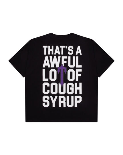 TRAPSTAR X COUGH SYRUP IRONGATE T-SHIRT - BLACK
