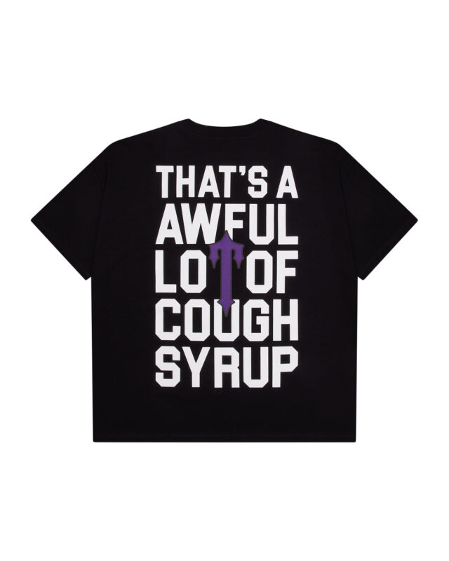 TRAPSTAR X COUGH SYRUP IRONGATE T-SHIRT - BLACK
