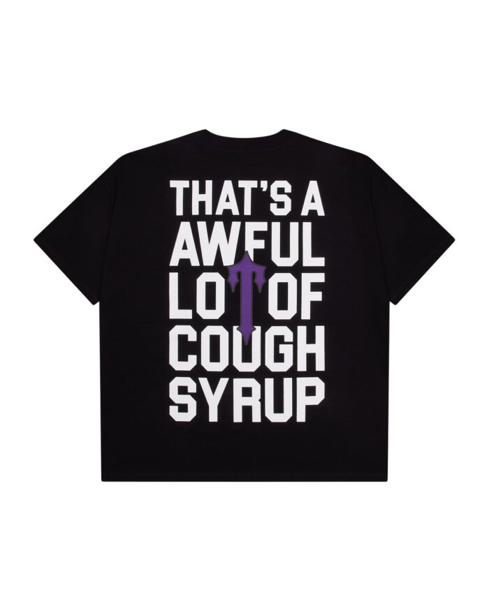 TRAPSTAR X COUGH SYRUP IRONGATE T-SHIRT - BLACK