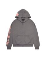 SCRIPT HOODIE 2.0 – GREY/PINK