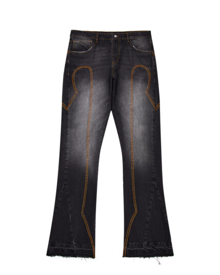 IRONGATE T PANEL DENIM JEANS – WASHED BLACK