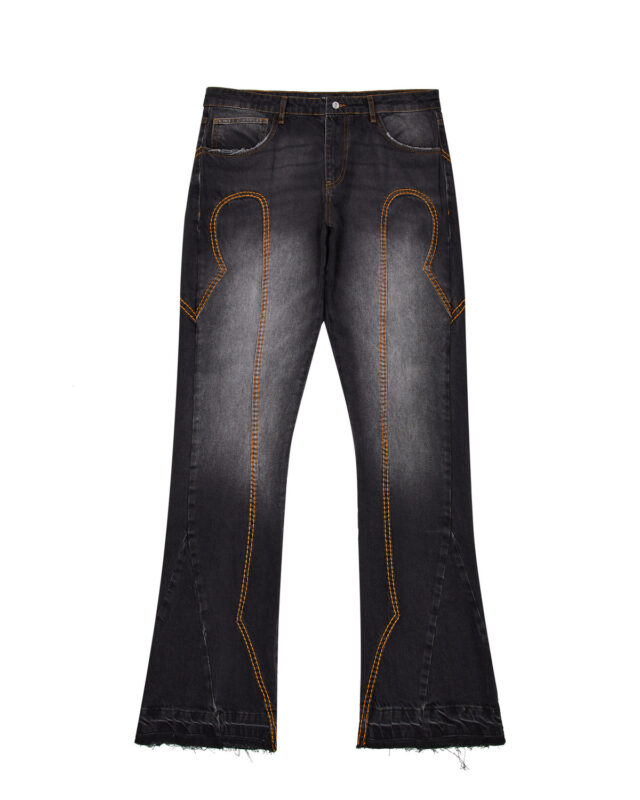 IRONGATE T PANEL DENIM JEANS – WASHED BLACK