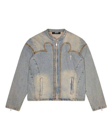 IRONGATE DENIM MOTOCROSS JACKET – SANDY BLUE