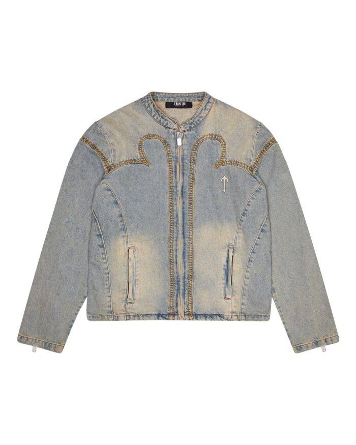 IRONGATE DENIM MOTOCROSS JACKET – SANDY BLUE