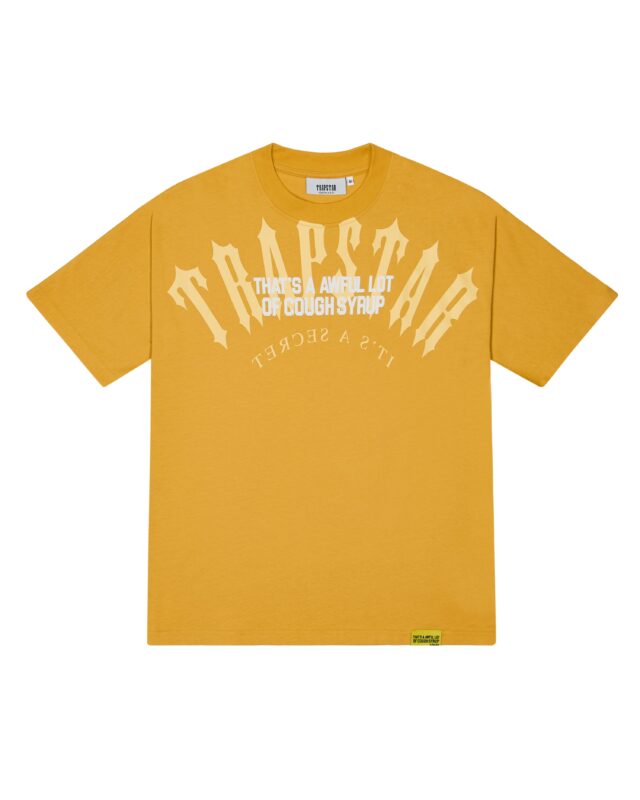 TRAPSTAR X COUGH SYRUP ARCH TEE - YELLOW