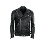 Trapstar Leather Moto Jacket ( Black )